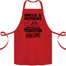 Uncle & Nephews Best Friends Day Funny Cotton Apron 100% Organic Red