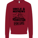 Uncle & Nephews Best Friends Day Funny Kids Sweatshirt Jumper Red