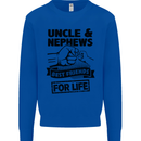 Uncle & Nephews Best Friends Day Funny Kids Sweatshirt Jumper Royal Blue