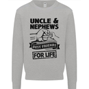 Uncle & Nephews Best Friends Day Funny Kids Sweatshirt Jumper Sports Grey