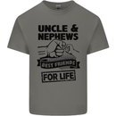 Uncle & Nephews Best Friends Day Funny Kids T-Shirt Childrens Charcoal