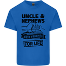 Uncle & Nephews Best Friends Day Funny Kids T-Shirt Childrens Royal Blue