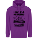 Uncle & Nephews Best Friends Day Funny Mens 80% Cotton Hoodie Purple