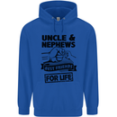 Uncle & Nephews Best Friends Day Funny Mens 80% Cotton Hoodie Royal Blue
