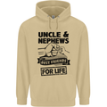 Uncle & Nephews Best Friends Day Funny Mens 80% Cotton Hoodie Sand