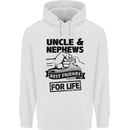 Uncle & Nephews Best Friends Day Funny Mens 80% Cotton Hoodie White