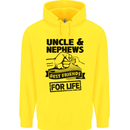 Uncle & Nephews Best Friends Day Funny Mens 80% Cotton Hoodie Yellow