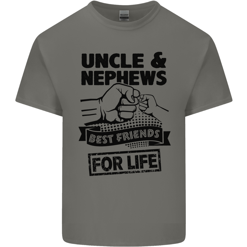 Uncle & Nephews Best Friends Day Funny Mens Cotton T-Shirt Tee Top Charcoal