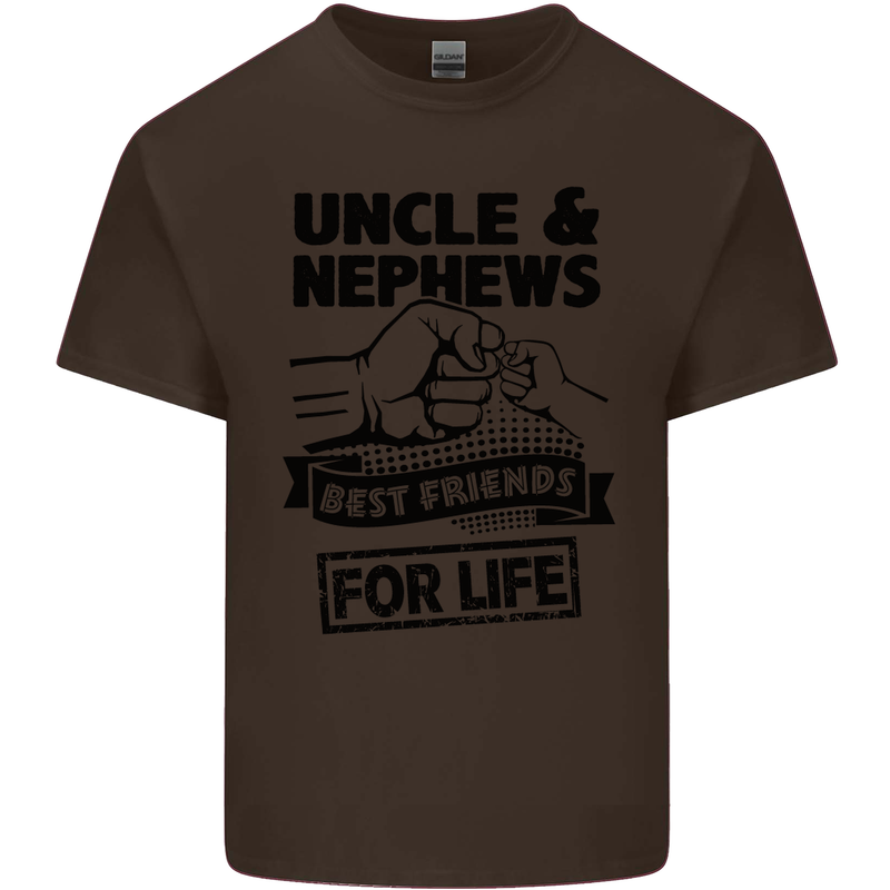 Uncle & Nephews Best Friends Day Funny Mens Cotton T-Shirt Tee Top Dark Chocolate