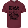 Uncle & Nephews Best Friends Day Funny Mens Cotton T-Shirt Tee Top Maroon