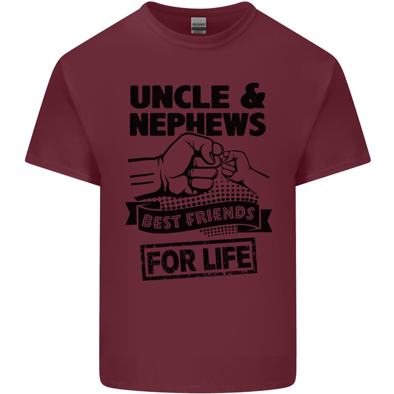 Uncle & Nephews Best Friends Day Funny Mens Cotton T-Shirt Tee Top Maroon