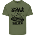 Uncle & Nephews Best Friends Day Funny Mens Cotton T-Shirt Tee Top Military Green