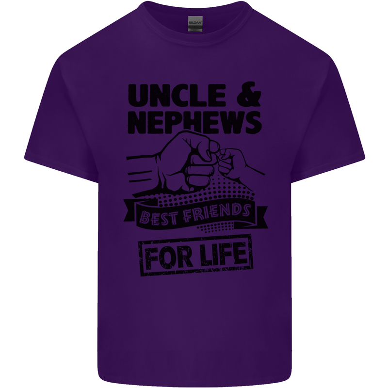 Uncle & Nephews Best Friends Day Funny Mens Cotton T-Shirt Tee Top Purple
