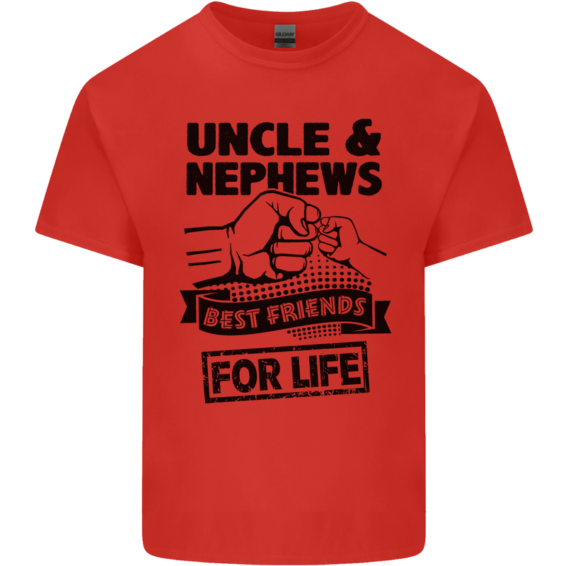 Uncle & Nephews Best Friends Day Funny Mens Cotton T-Shirt Tee Top Red
