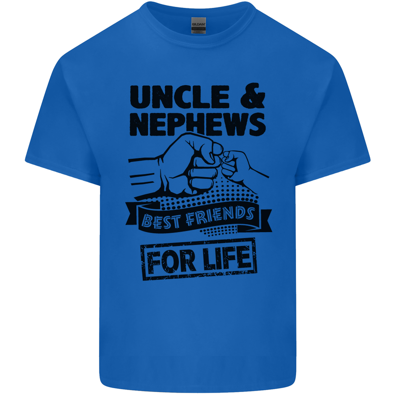 Uncle & Nephews Best Friends Day Funny Mens Cotton T-Shirt Tee Top Royal Blue