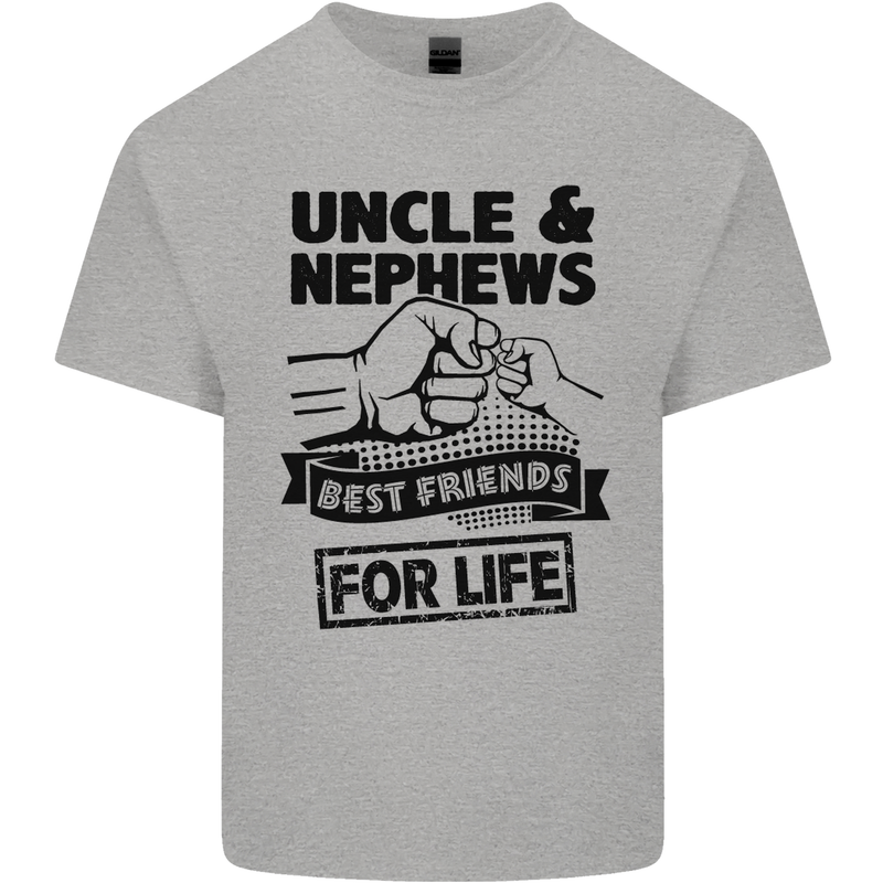 Uncle & Nephews Best Friends Day Funny Mens Cotton T-Shirt Tee Top Sports Grey