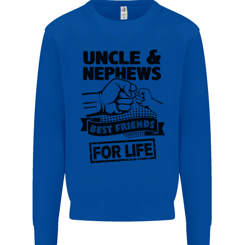 Uncle & Nephews Best Friends Day Funny Mens Sweatshirt Jumper Royal Blue
