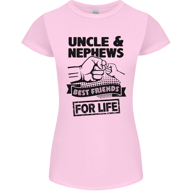 Uncle & Nephews Best Friends Day Funny Womens Petite Cut T-Shirt Light Pink