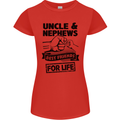 Uncle & Nephews Best Friends Day Funny Womens Petite Cut T-Shirt Red