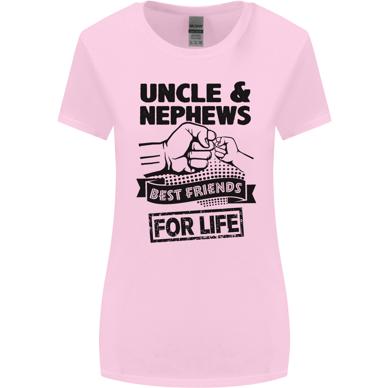 Uncle & Nephews Best Friends Day Funny Womens Wider Cut T-Shirt Light Pink