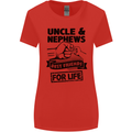 Uncle & Nephews Best Friends Day Funny Womens Wider Cut T-Shirt Red