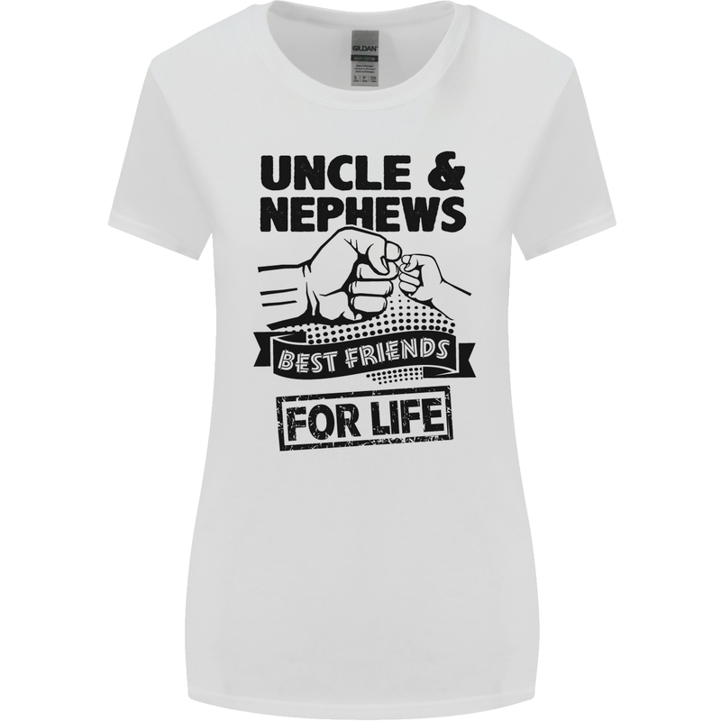Uncle & Nephews Best Friends Day Funny Womens Wider Cut T-Shirt White