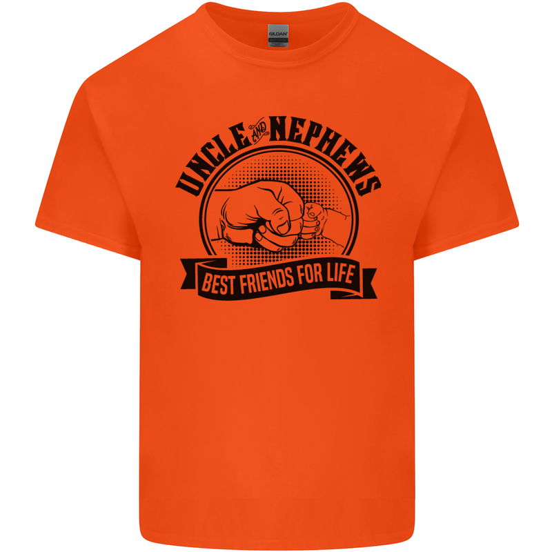 Uncle & Nephews Best Friends Uncle's Day Kids T-Shirt Childrens Orange