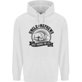 Uncle & Nephews Best Friends Uncle's Day Mens 80% Cotton Hoodie White