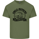 Uncle & Nephews Best Friends Uncle's Day Mens Cotton T-Shirt Tee Top Military Green