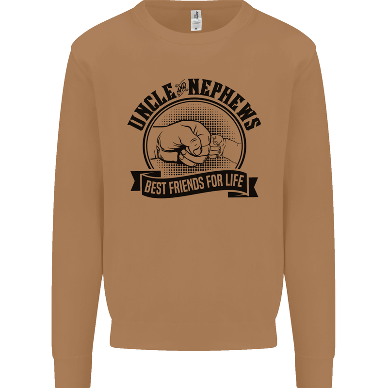 Uncle & Nephews Best Friends Uncle's Day Mens Sweatshirt Jumper Caramel Latte