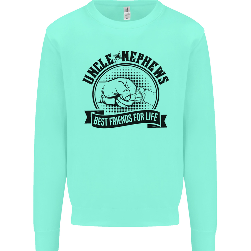 Uncle & Nephews Best Friends Uncle's Day Mens Sweatshirt Jumper Peppermint