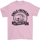 Uncle & Nephews Best Friends Uncle's Day Mens T-Shirt Cotton Gildan Light Pink