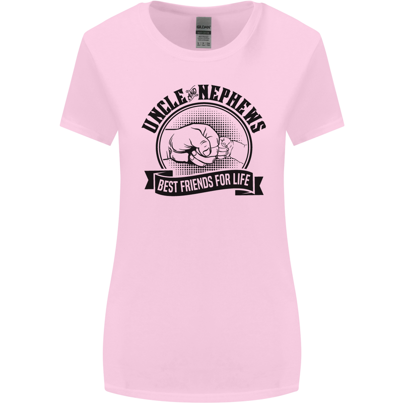 Uncle & Nephews Best Friends Uncle's Day Womens Wider Cut T-Shirt Light Pink