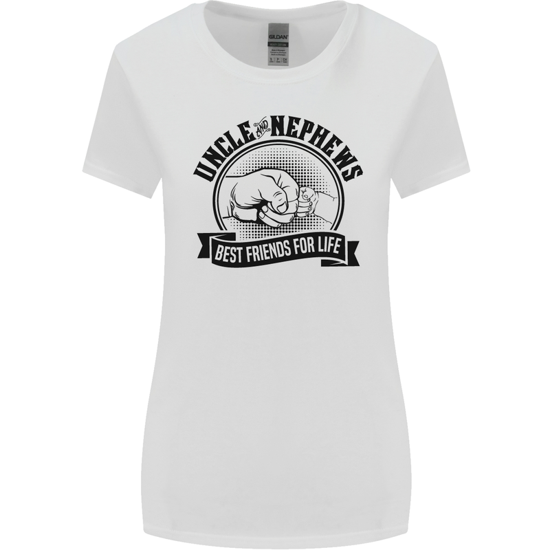 Uncle & Nephews Best Friends Uncle's Day Womens Wider Cut T-Shirt White