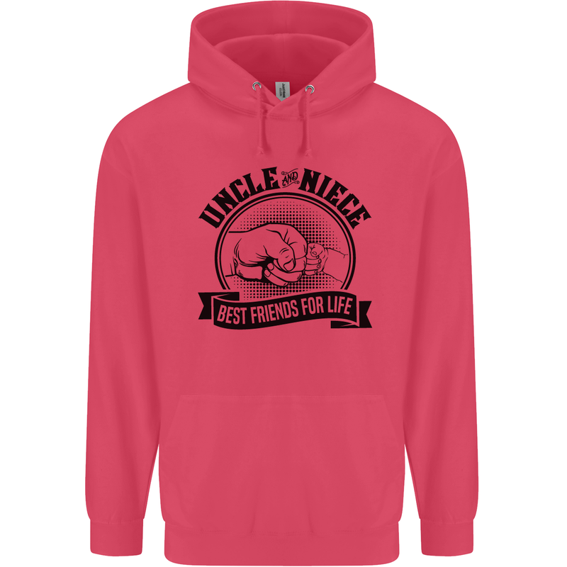 Uncle & Niece Best Friends Uncle's Day Childrens Kids Hoodie Heliconia