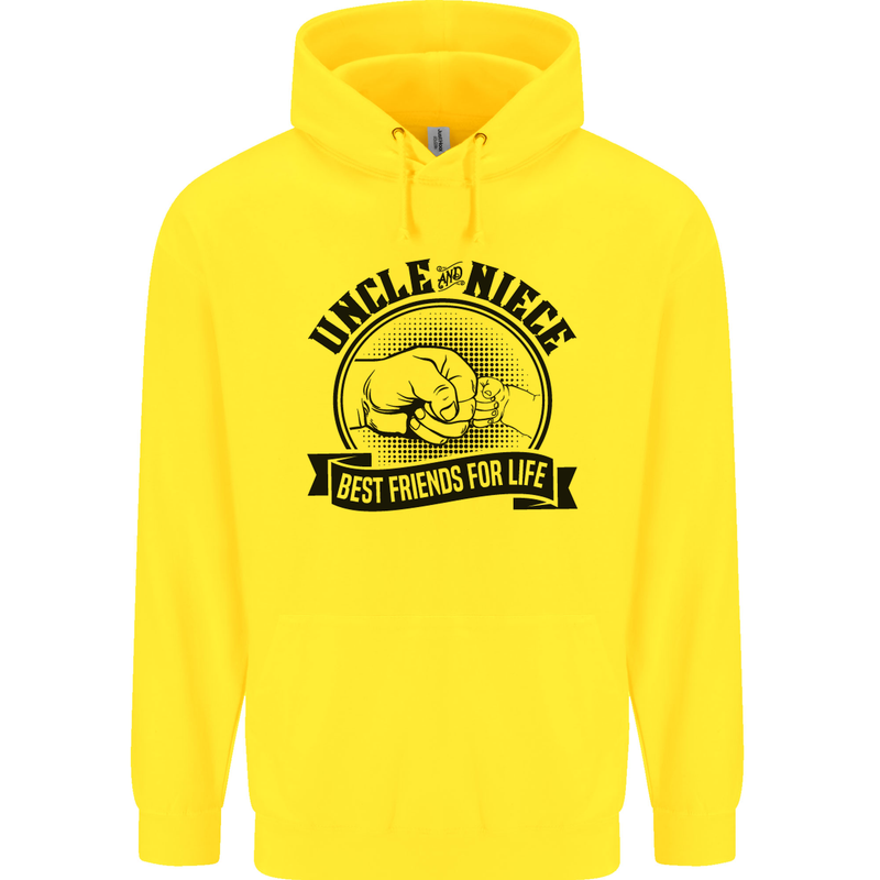 Uncle & Niece Best Friends Uncle's Day Childrens Kids Hoodie Yellow