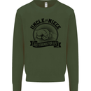 Uncle & Niece Best Friends Uncle's Day Kids Sweatshirt Jumper Forest Green