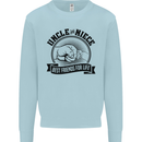 Uncle & Niece Best Friends Uncle's Day Kids Sweatshirt Jumper Light Blue