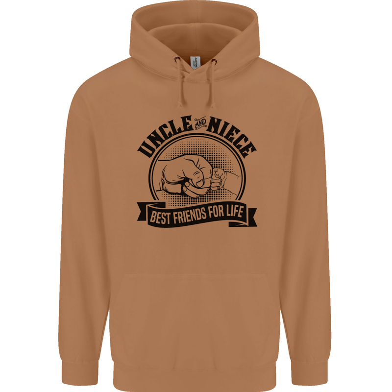 Uncle & Niece Best Friends Uncle's Day Mens 80% Cotton Hoodie Caramel Latte