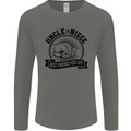 Uncle & Niece Best Friends Uncle's Day Mens Long Sleeve T-Shirt Charcoal