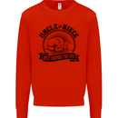 Uncle & Niece Best Friends Uncle's Day Mens Sweatshirt Jumper Bright Red