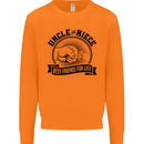 Uncle & Niece Best Friends Uncle's Day Mens Sweatshirt Jumper Orange