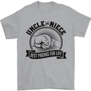 Uncle & Niece Best Friends Uncle's Day Mens T-Shirt Cotton Gildan Sports Grey