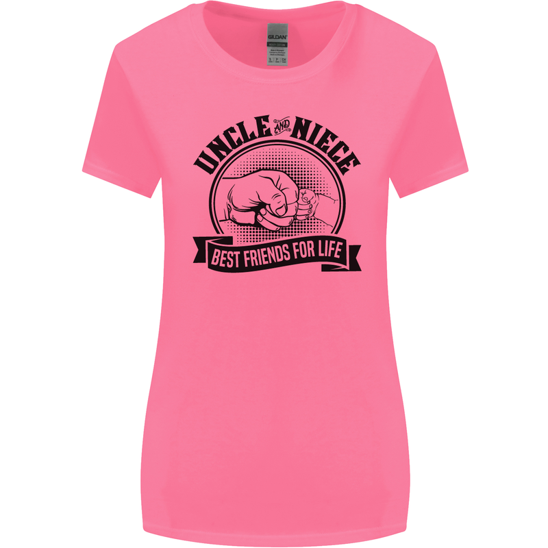 Uncle & Niece Best Friends Uncle's Day Womens Wider Cut T-Shirt Azalea