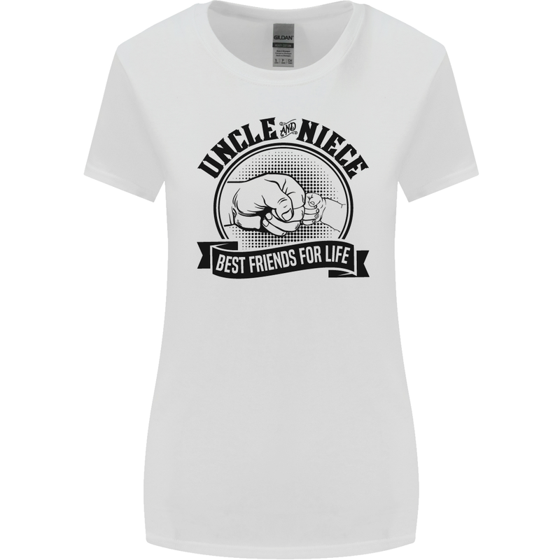 Uncle & Niece Best Friends Uncle's Day Womens Wider Cut T-Shirt White