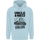 Uncle & Niece Friends for Life Funny Day Childrens Kids Hoodie Light Blue