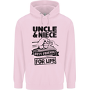 Uncle & Niece Friends for Life Funny Day Childrens Kids Hoodie Light Pink