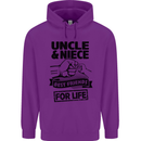 Uncle & Niece Friends for Life Funny Day Childrens Kids Hoodie Purple