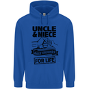Uncle & Niece Friends for Life Funny Day Childrens Kids Hoodie Royal Blue