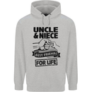 Uncle & Niece Friends for Life Funny Day Childrens Kids Hoodie Sports Grey